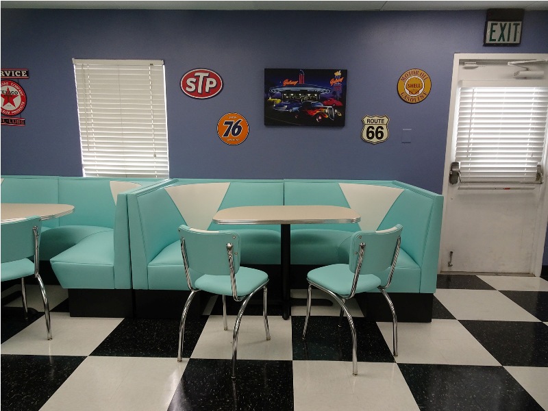 American 1950s retro diner furniture project from HongKong Kaufmann diner